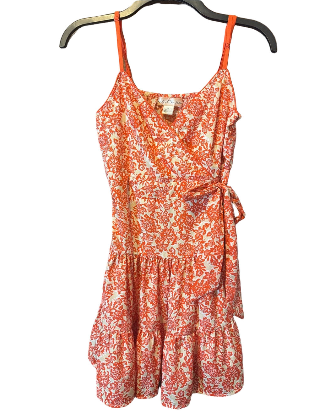 Band of the Free Floral Mini Tiered Dress with Side Tie Bow Size XS - Picture 2 of 3